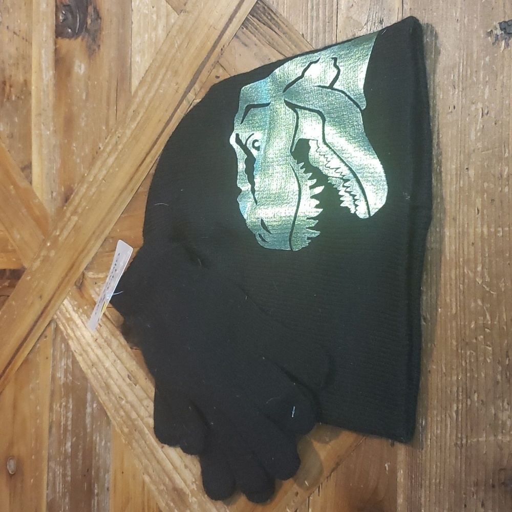 Hat & Gloves set Dinosaur Fun